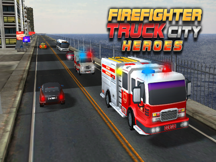 Fire truck emergency rescue 3D simulator free 2016