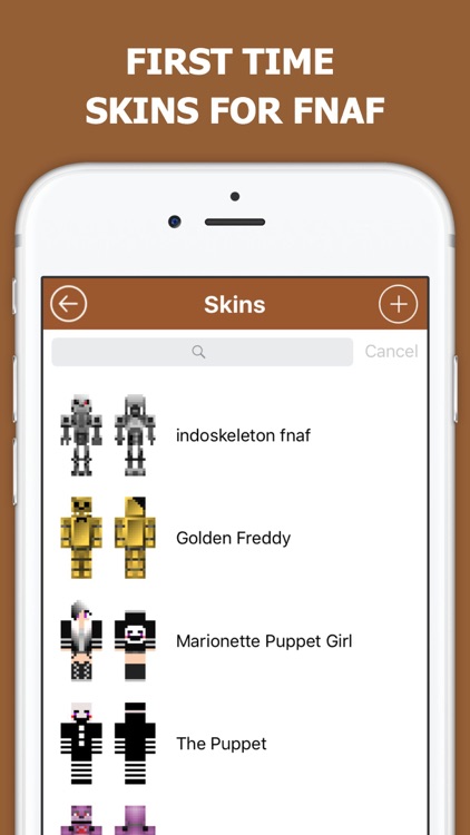 Free Skins for FNAF - New skin for Minecraft