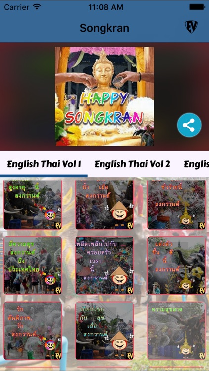 Thai Water Festival SongKran EduJis: SMART Stickers screenshot-4