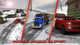 winter highway truck driver rush 3d simulator iphone screenshot 2