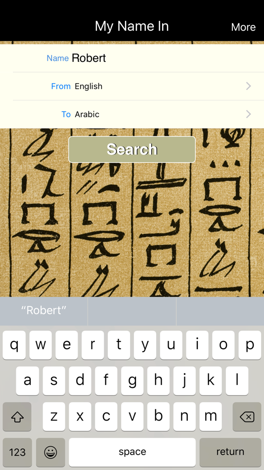 My Name In - Translate Your Name into Multiple Languages - 1.6 - (iOS)