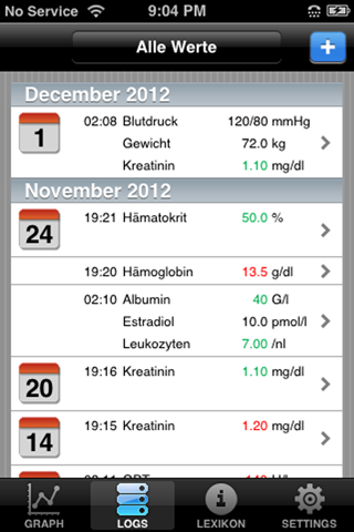 Blutwerte PRO screenshot 3