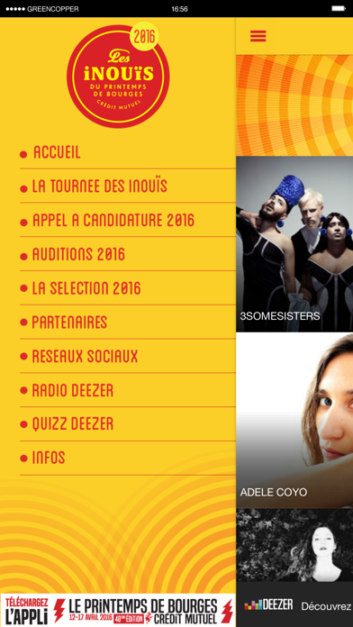 Screenshot #2 pour Les iNOUïS du Printemps de Bourges Crédit Mutuel