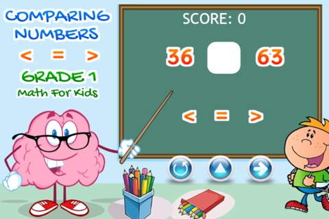 Comparing Numbers Grade 1 Math For Kids screenshot 2