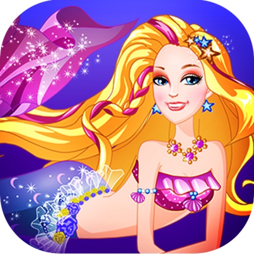 Princess Sparkle Dressup - Mermaid Fashion Salon Icon