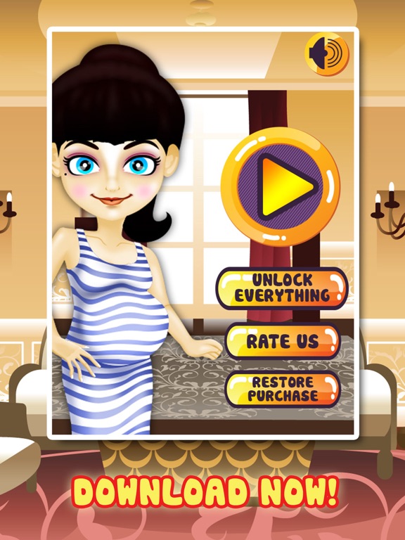 Pregnant Mommy's Salon Spa Fun - hair beauty makeover & new baby nail games (girl & boy) 2! iPad screenshot