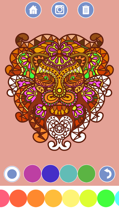 Screenshot #3 pour Mes Coloring Book - Mandala, Tribaux, des animaux et des ornements classiques