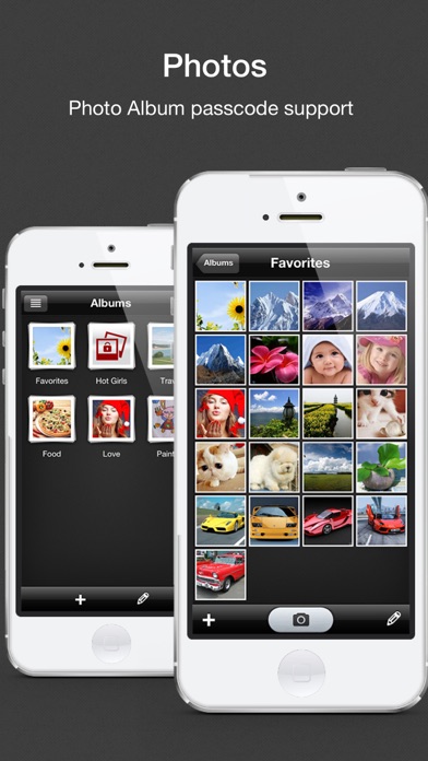Screenshot #2 pour Secrets Folder Pro (Lock your photos, videos, contacts, accounts, notes and browser)