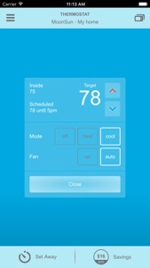 EcoFactor Thermostat screenshot #4 for iPhone