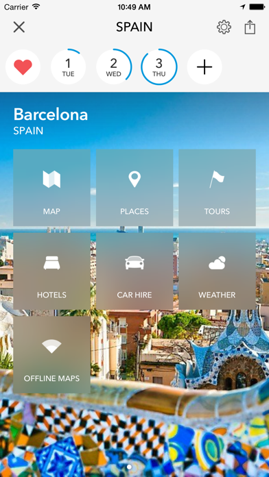 Screenshot #1 pour Espagne & Portugal Planificateur de voyages par Tripomatic, guides de voyage & cartes en ligne