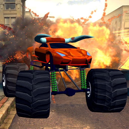 3D Monster Truck City Rampage - Extreme Car Crushing Destruction & Racing Simulator FREE Icon