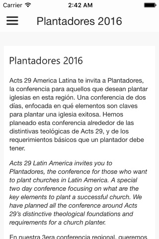 Acts 29 Latin America screenshot 2