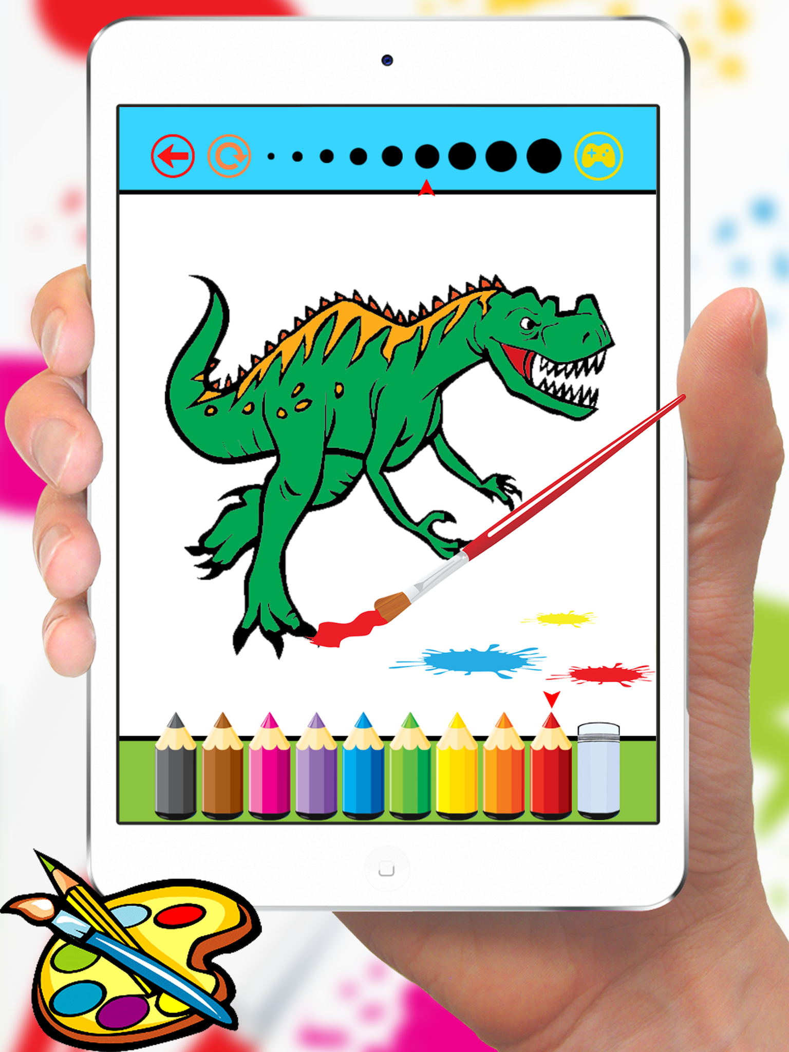 Dinosaur Dragon Coloring Book - Dino Drawing for Kids Free screenshot 8