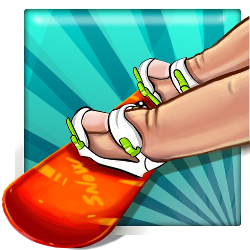 Simulator Fingers Snowboard Icon