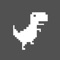 Jump Steve Jump - 8-bit Dinosaur Journey Widget Game