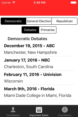 Presidential Candidates - 2016 screenshot 4