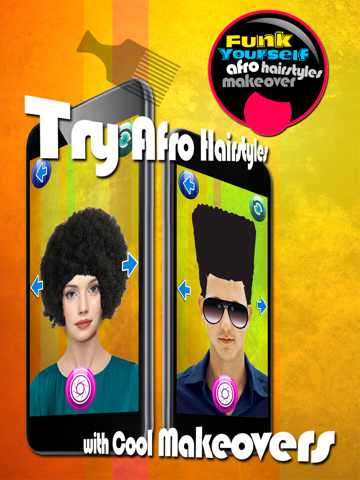 Screenshot #5 pour Trouille Vous-Même – Essayer De Coiffures Afro Dans Virtuel Photomaton Pour Relooking