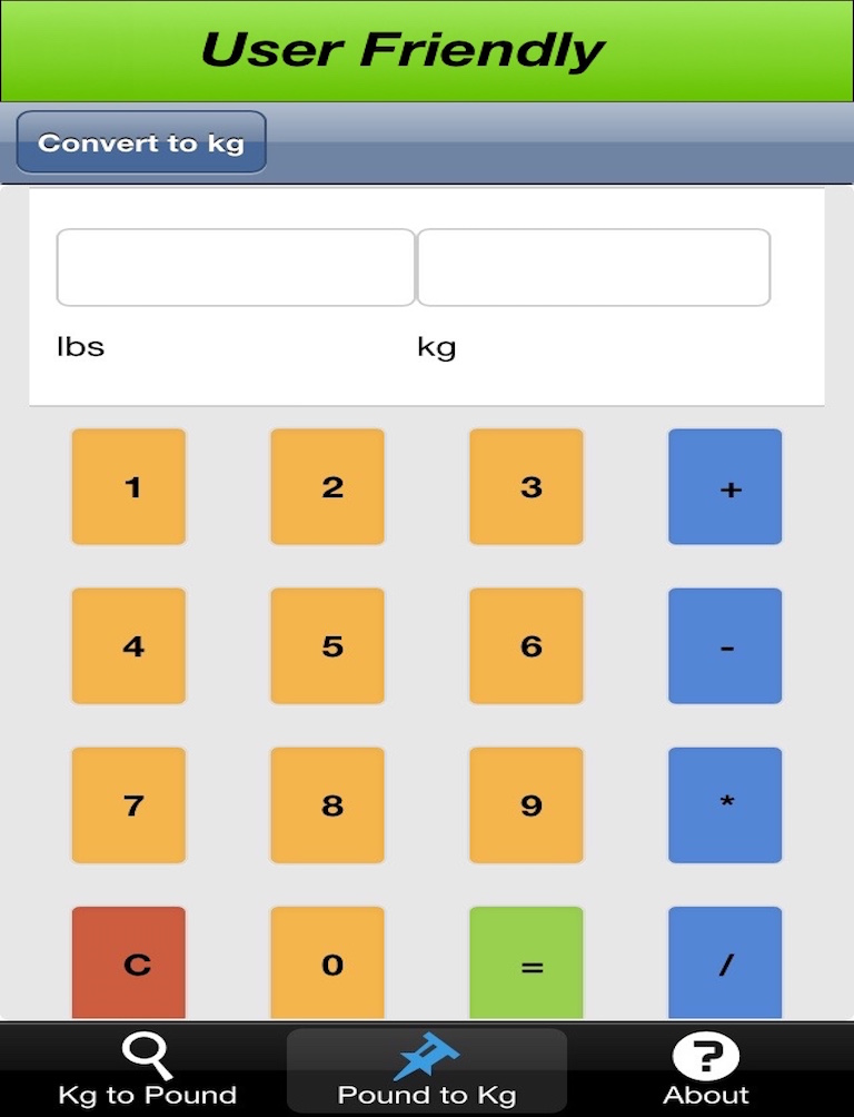 Pounds to Kilograms Converter screenshot 4