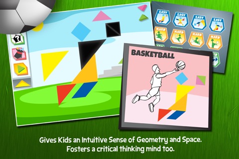 Kids Learning Puzzles: Sports, My K12 Tangramのおすすめ画像2