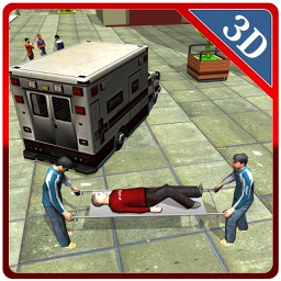 3D simulateur de conducteur d'ambulance - conduite de véhicule d'urgence et jeu de stationnement