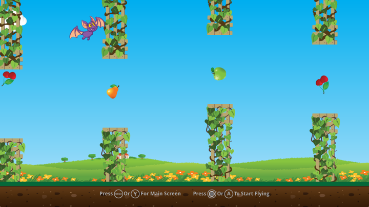 Screenshot #3 pour Flappy Fruit Bat : Endless Flying Game