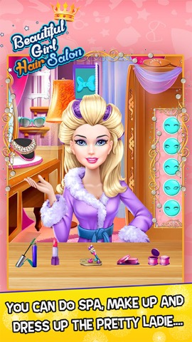 Beautiful Girl Hair Salon with Dress Up kids Gameのおすすめ画像3