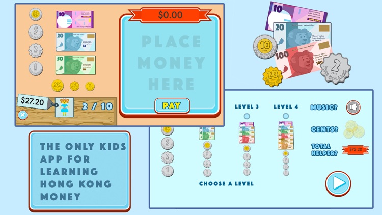 Hong Kong Money - Learning and Teaching app for kids