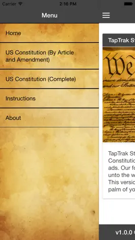 Game screenshot US Constitution - TapTrak Studios apk