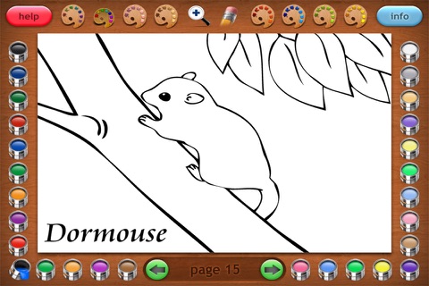 Coloring Book 18 Lite: Forest Babies screenshot 3