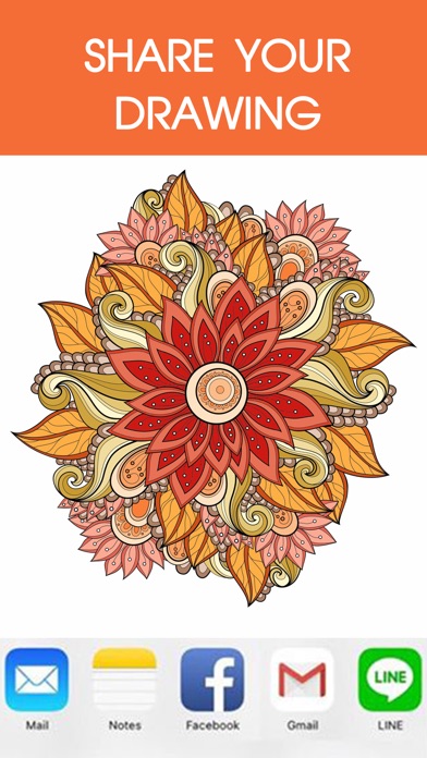 Mandala Coloring Book - Adult Colors Therapy Free Stress Relieving Pages 2 1.0 IOS -