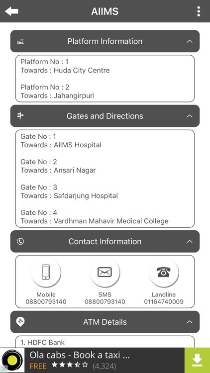 Delhi Metro Info screenshot-4