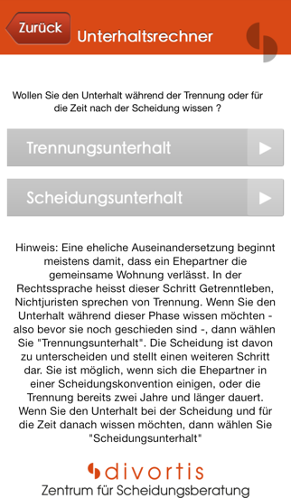 Screenshot #1 pour Unterhaltsrechner