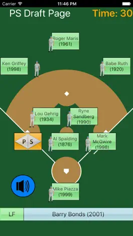 Game screenshot PS Draft Baseball apk