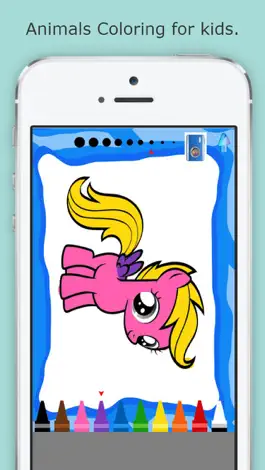 Game screenshot 1-6 Animals Coloring book for Kids apk