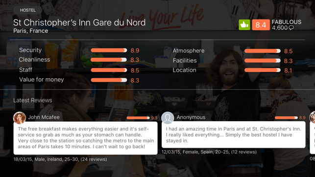 ‎Hostelworld: Hostel Travel App Screenshot