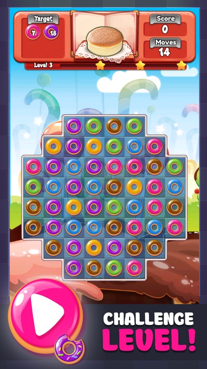 Donut Crush Pop Legend - Fun Candy Match 3 Deluxe Game Free screenshot-3