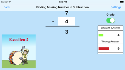 Screenshot #2 pour Finding Missing Number in Subtraction