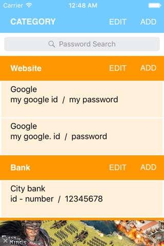 Password Manager - 비밀번호 관리 screenshot 2