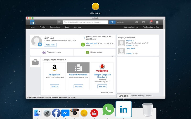 Webapp – Create beautiful web apps for your dock thumbnail 1