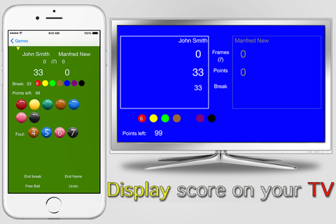 Snooker Scoreboard Pro - náhled
