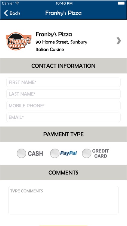 Frankys Pizza screenshot-4