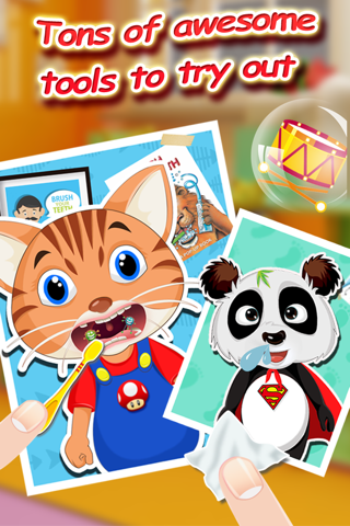 Teeth Dentist & Doctor Salon - Cute Baby Pet Vet Foot Care & Surgery Games for Kids and Girls screenshot 3