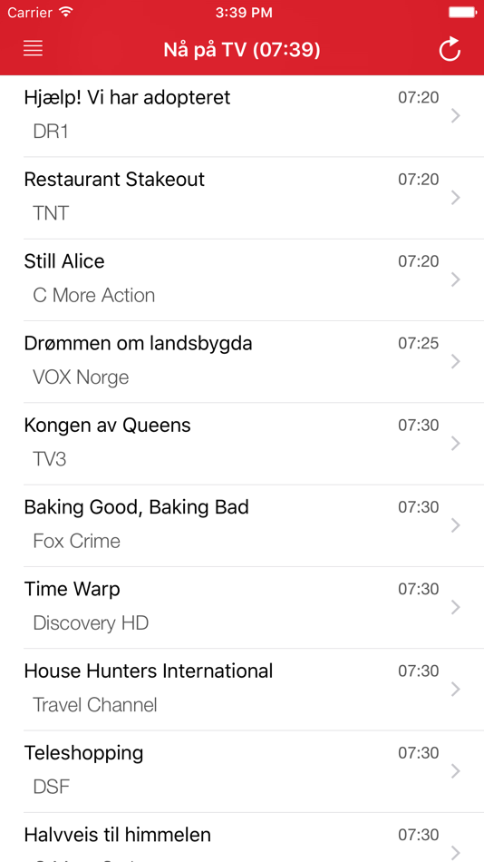 #4. Norsk TV Guide (iOS) 由: Miguel Galera