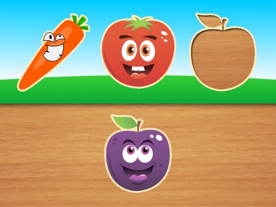Fruits smile  - children's preschool learning and toddlers educational game iPad screenshot