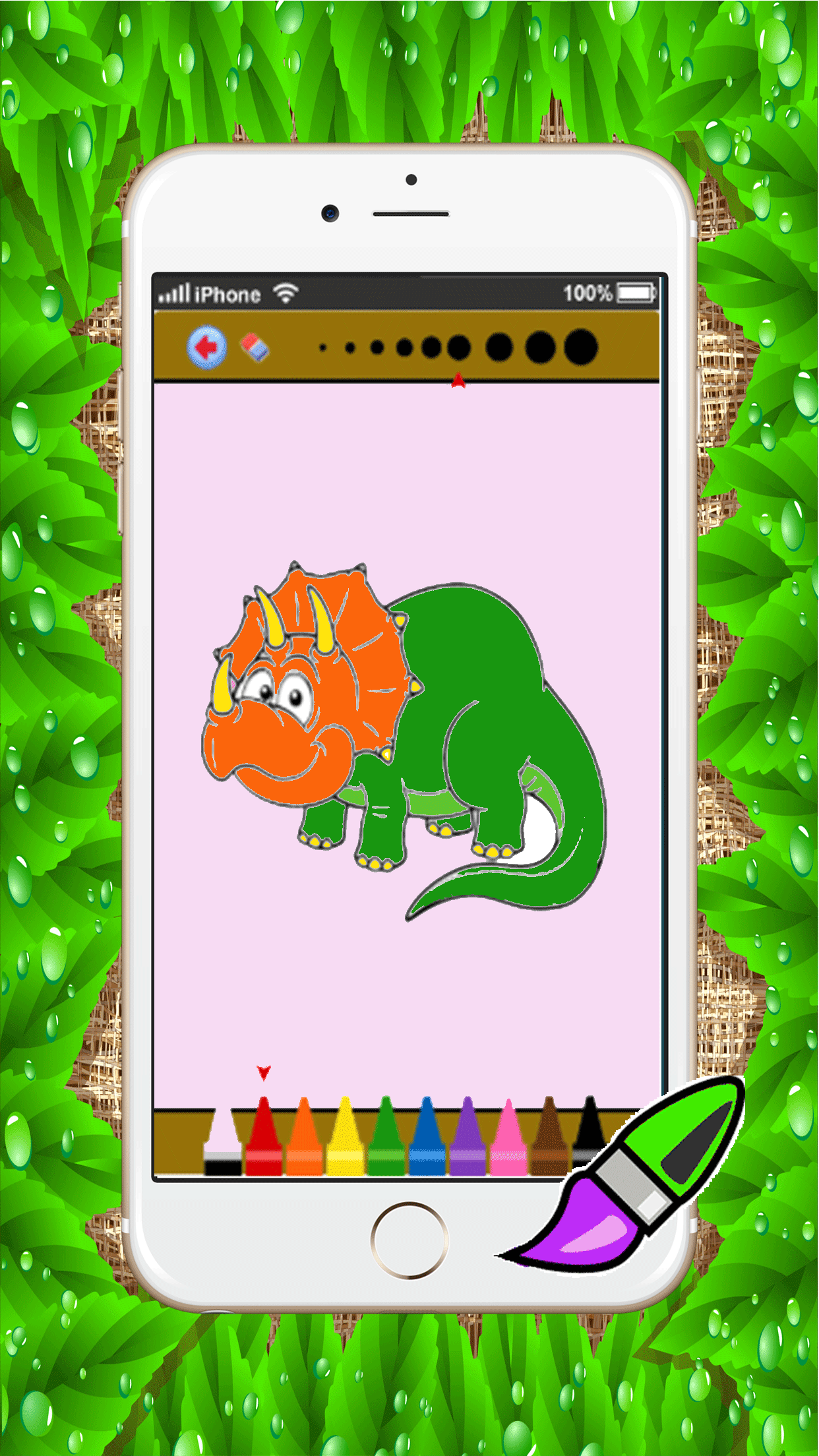 dino coloring book games : learning basic drawing and painting for kids free screenshot 3