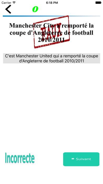 Screenshot #1 pour Sport vrai ou faux (sans internet)