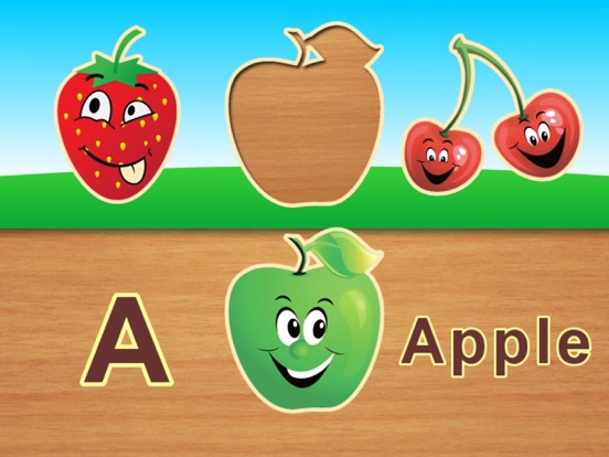 Fruits alphabet for kids - children's preschool learning and toddlers educational game