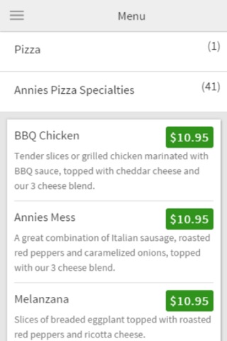 Annie's Pizzeria screenshot 3