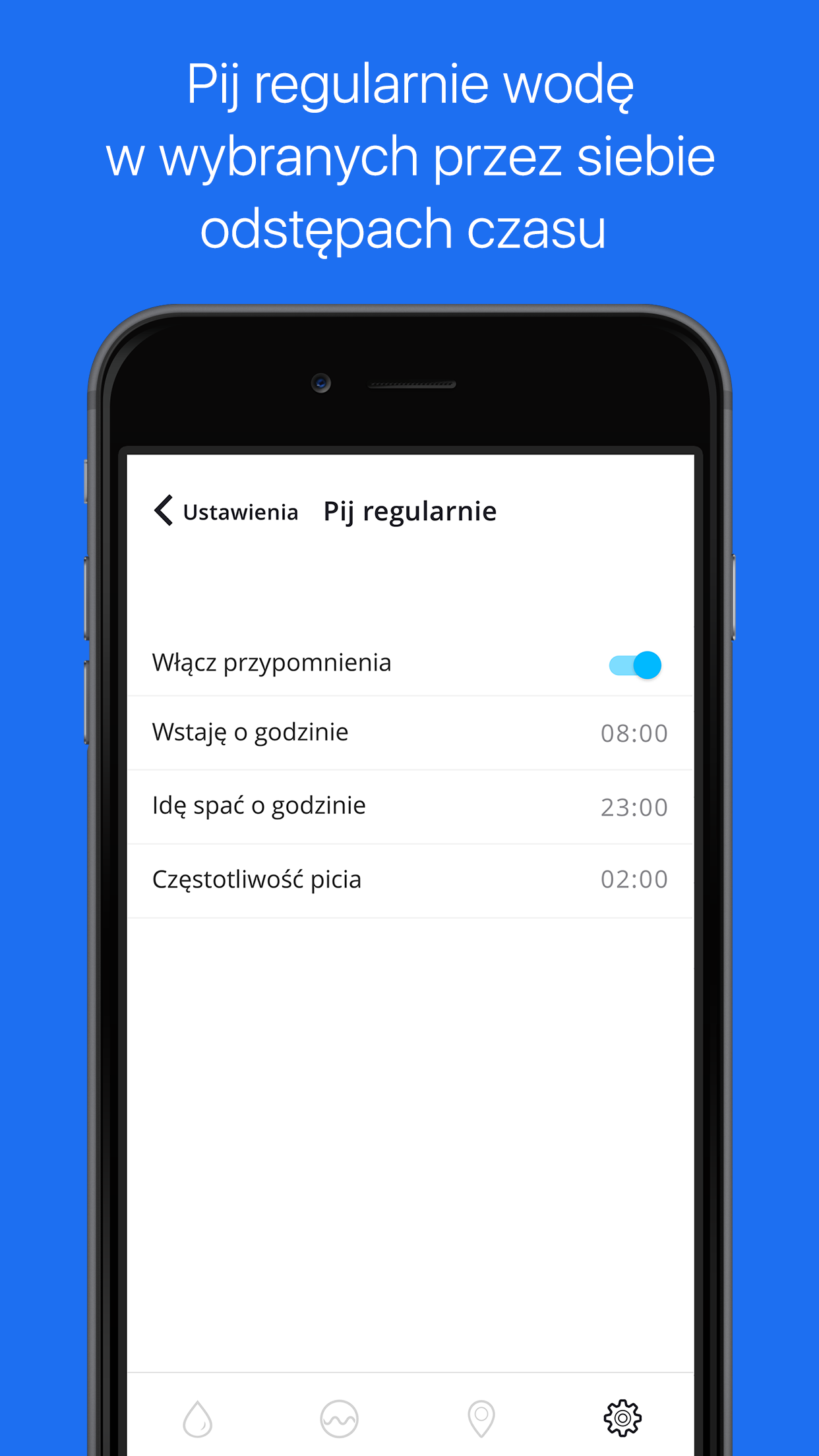 Piję wodę - monitoruj nawodnienie organizmu, dbaj o środowisko i oszczędzaj pieniądze