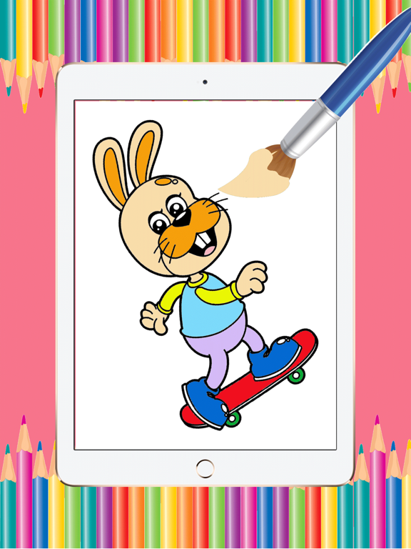 Dog art pad : Learn to paint and draw animal coloring pages printable for kids free iPad screenshot